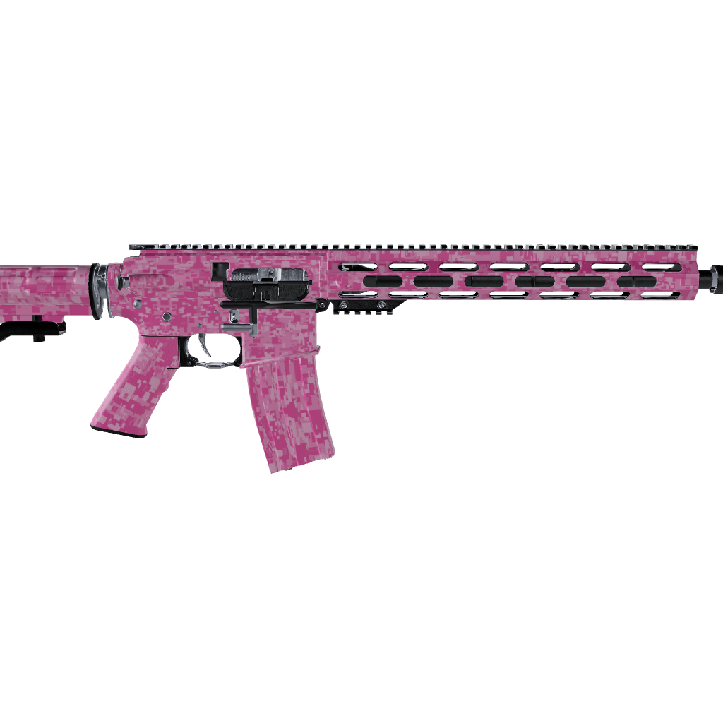 AR 15 Digital Elite Pink Camo Gun Skin