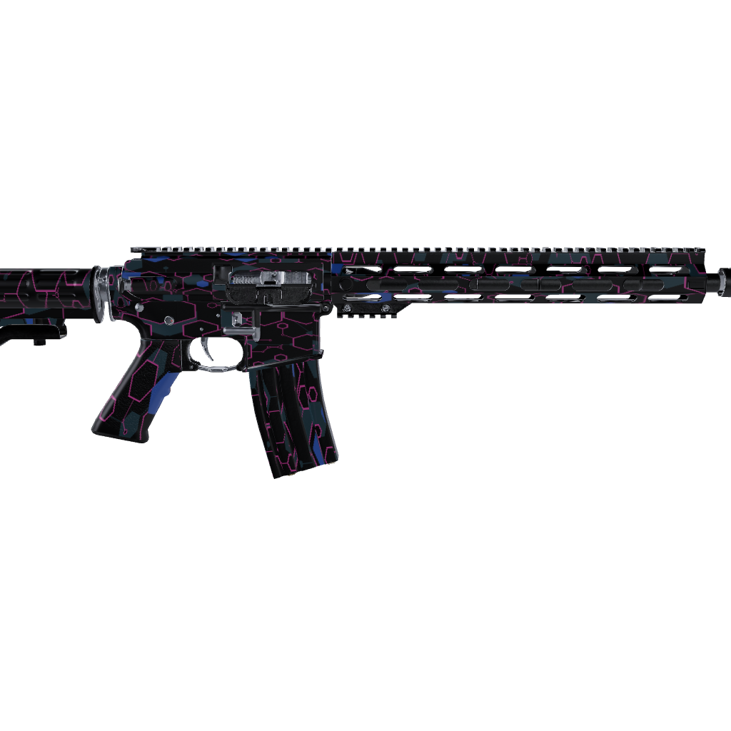 AR 15 Hex DNA Magenta Frost Gun Skin