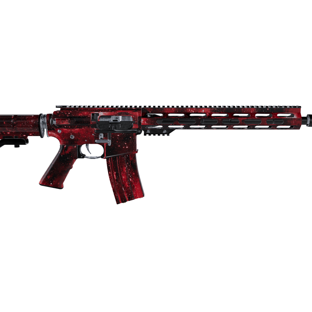 AR 15 Galaxy Red Gun Skin