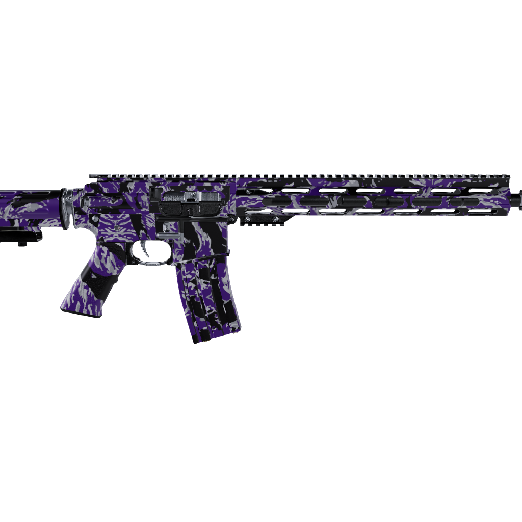 AR 15 Vietnam Tiger Stripe Purple Tiger Gun Skin