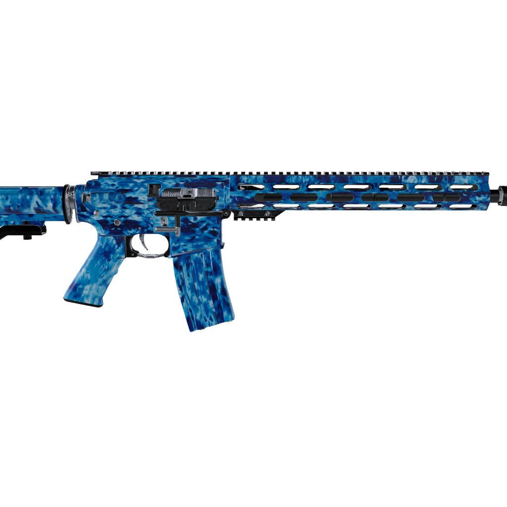 AR 15 Tie Dye Ocean Breeze Gun Skin 