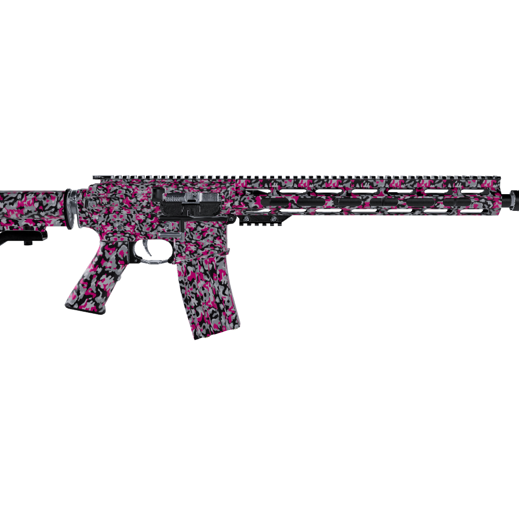 AR 15 Cumulus Magenta Tiger Camo Gun Skin