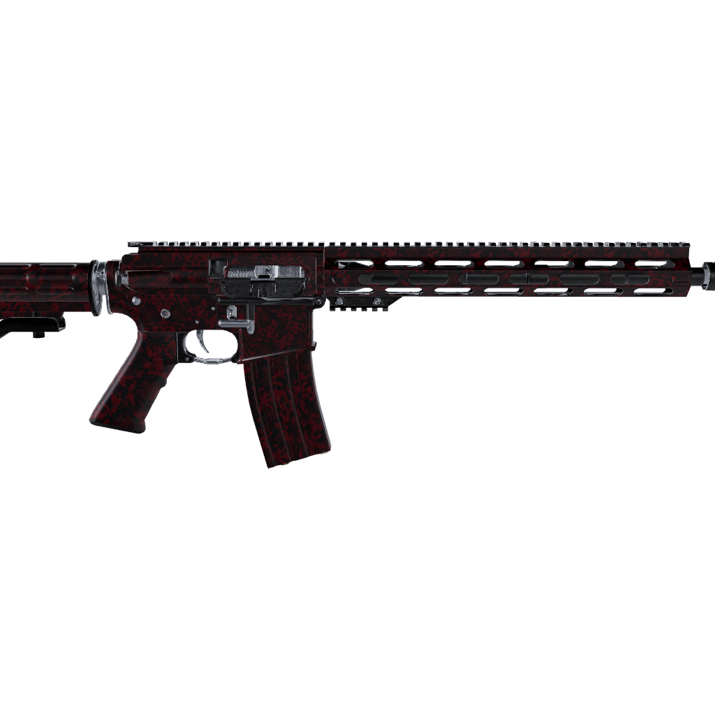 AR 15 Classic Vampire Red Camo Gun Skin 