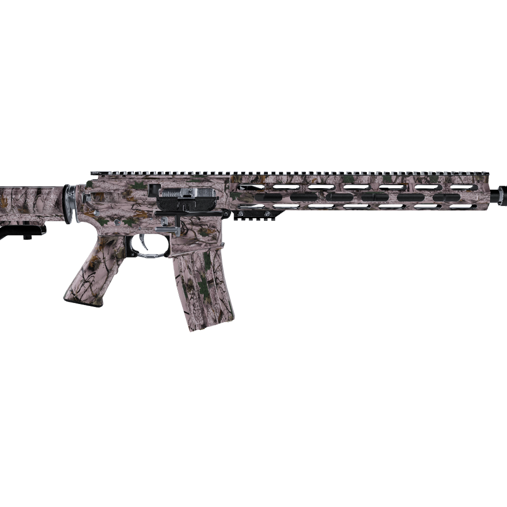 AR 15 Nature Pink Forest Camo Gun Skin