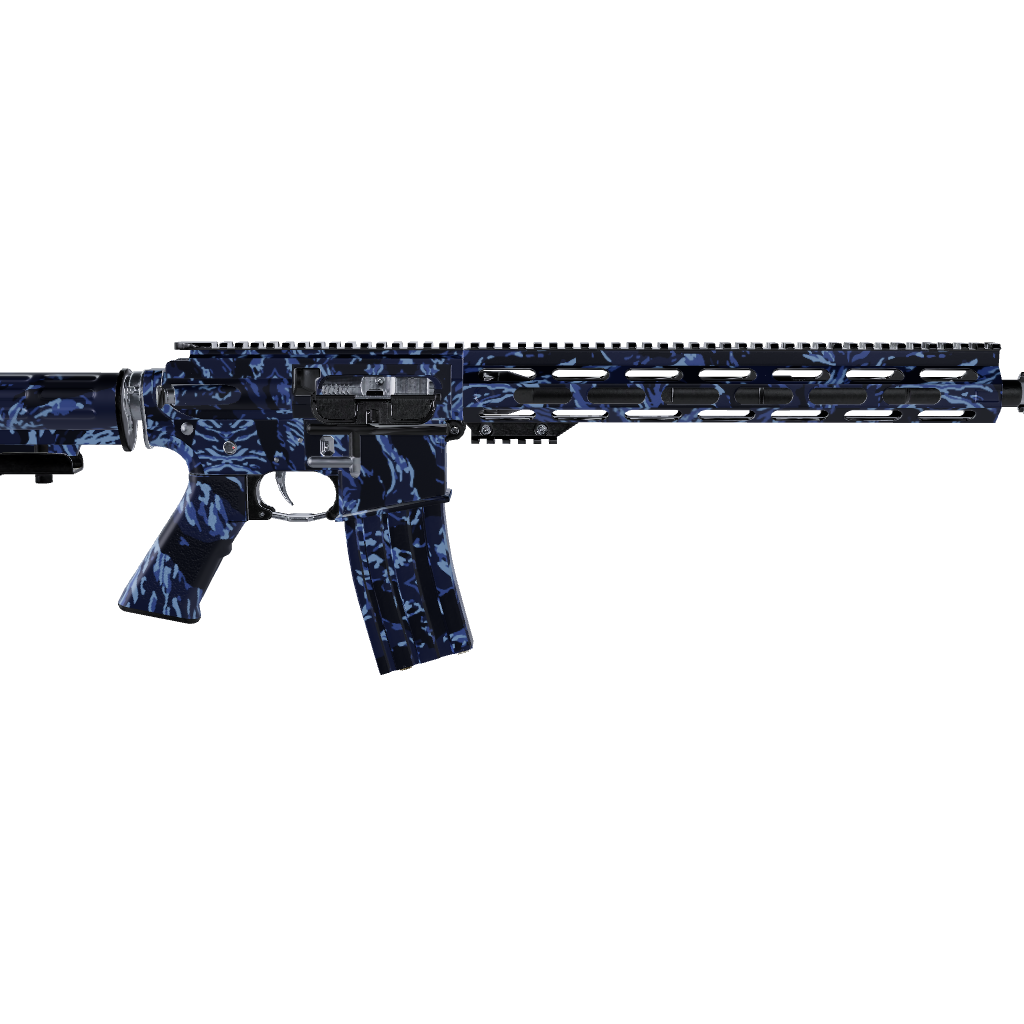 AR 15 Vietnam Tiger Stripe Blue Urban Night Gun Skin