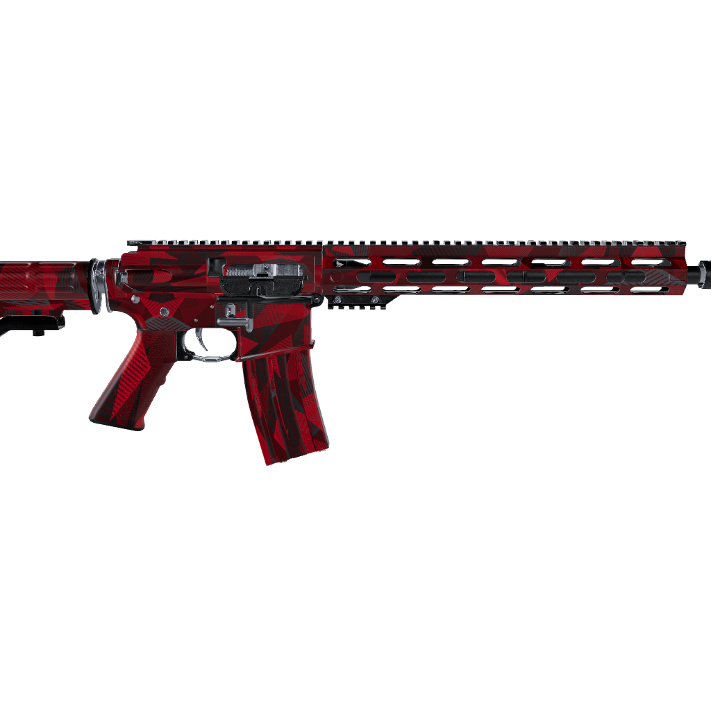 AR 15 Trigon Elite Red Gun Skin