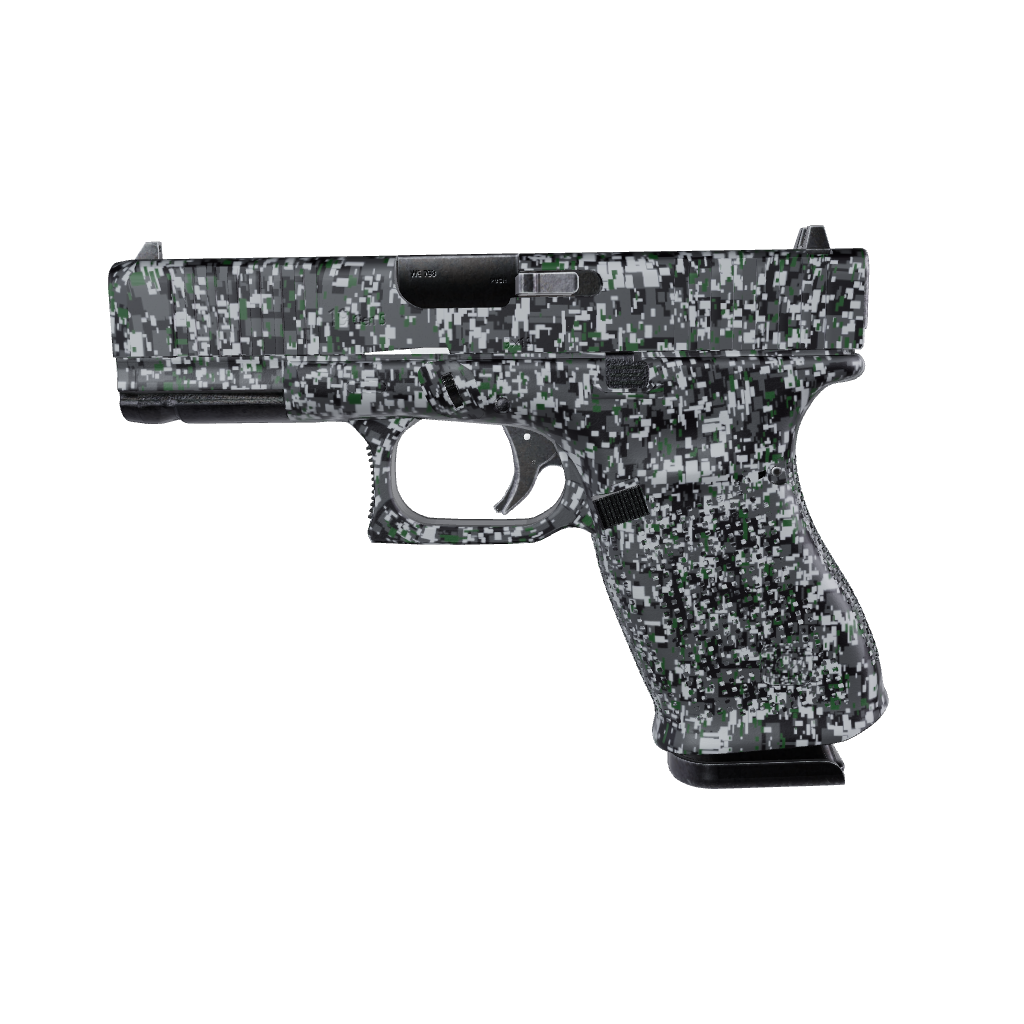 Pistol & Revolver Digital Urban Green Camo Gun Skin