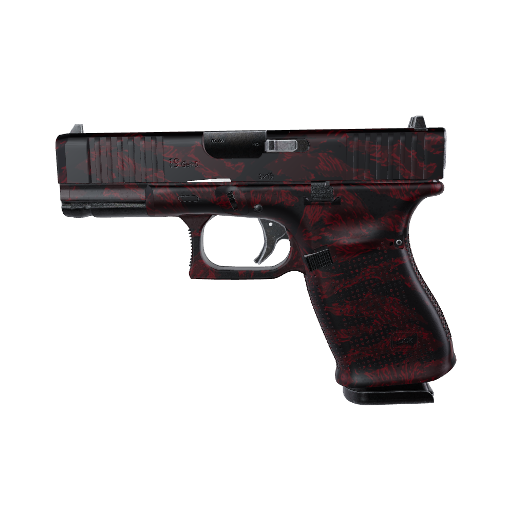 Pistol & Revolver Vietnam Tiger Stripe Vampire Red Gun Skin