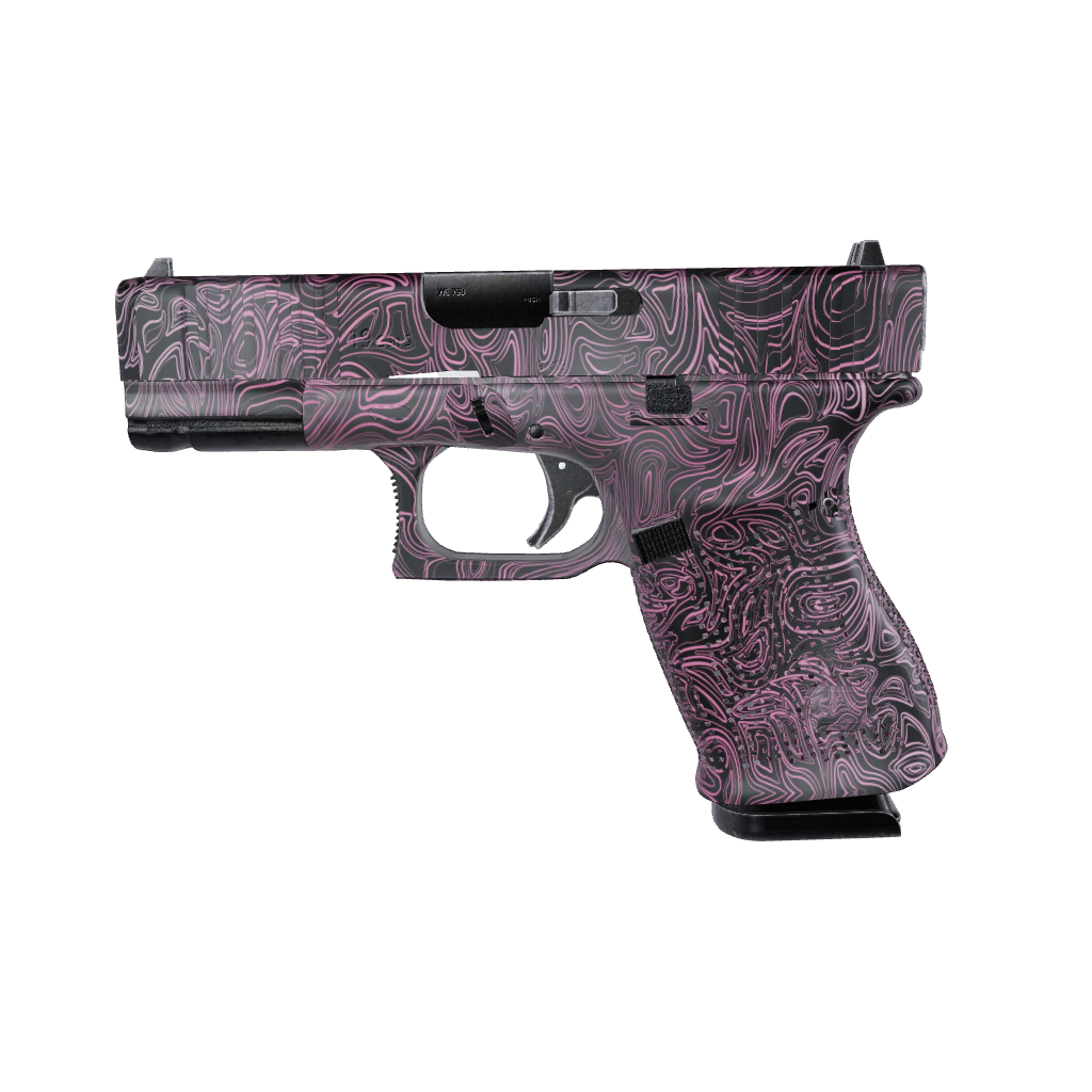 Pistol & Revolver Damascus Pink Gun Skin