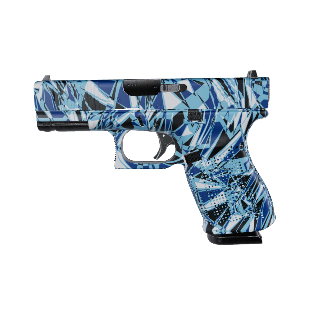 Pistol & Revolver Sharp Baby Blue Camo Gun Skin