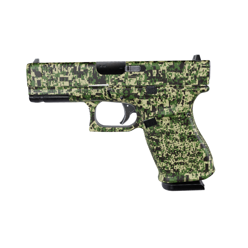 Pistol & Revolver Digital Jungle Camo Gun Skin 