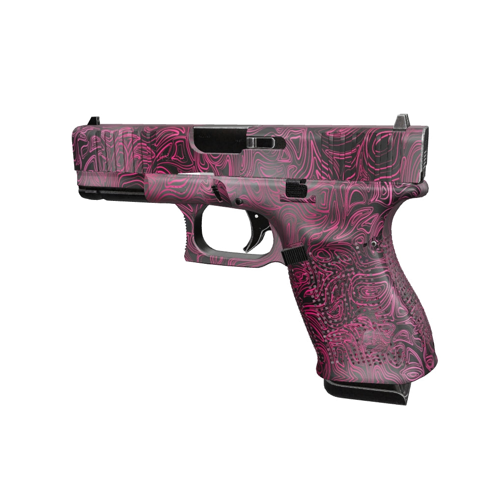 Pistol & Revolver Damascus Magenta Gun Skin