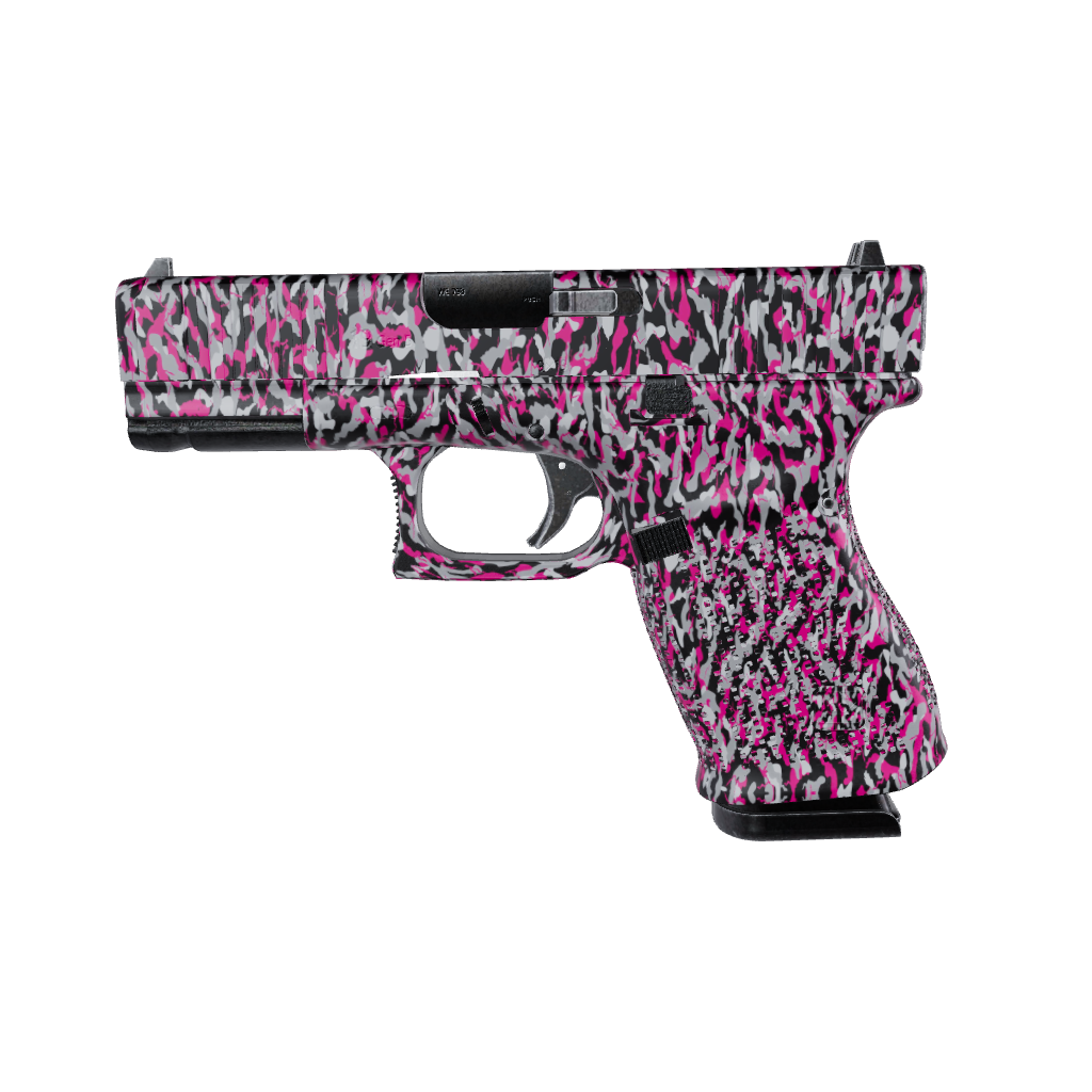 Pistol & Revolver Ragged Magenta Tiger Camo Gun Skin