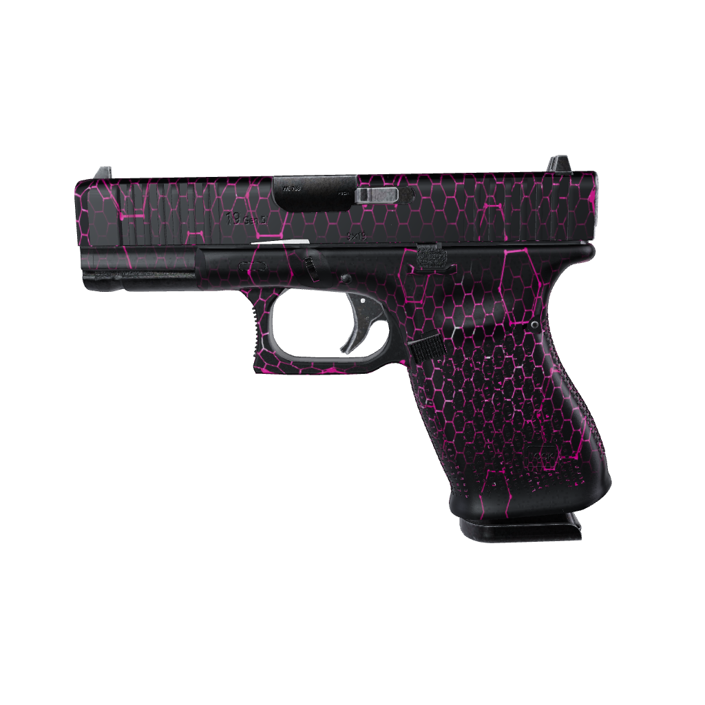 Pistol & Revolver Vivid Hex Magenta Gun Skin