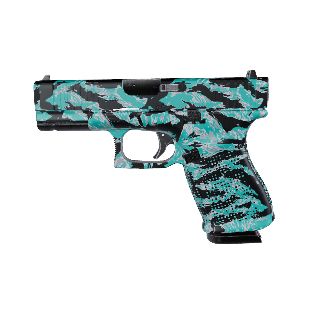 Pistol & Revolver Vietnam Tiger Stripe Tiffany Blue Tiger Gun Skin