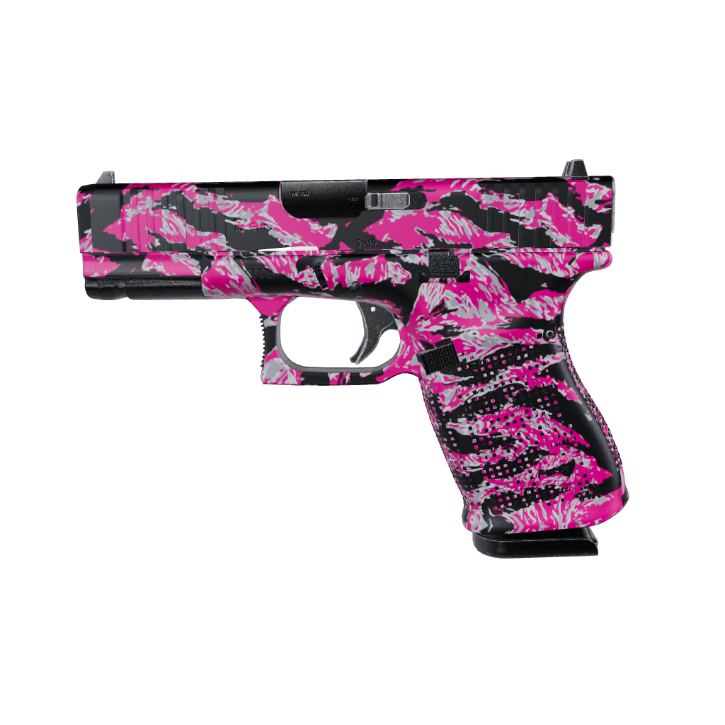 Pistol & Revolver Vietnam Tiger Stripe Magenta Tiger Gun Skin