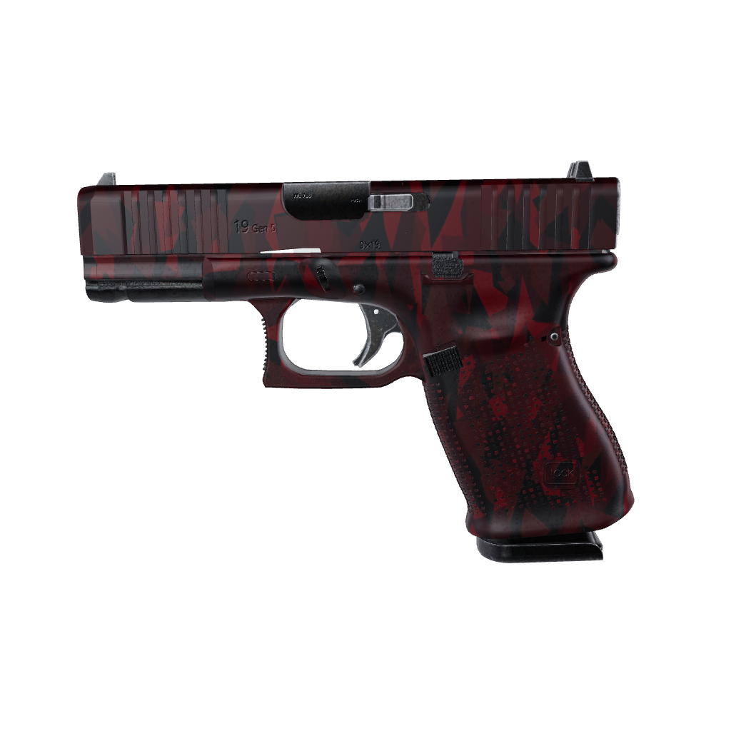 Pistol & Revolver Shattered Vampire Red Camo Gun Skin