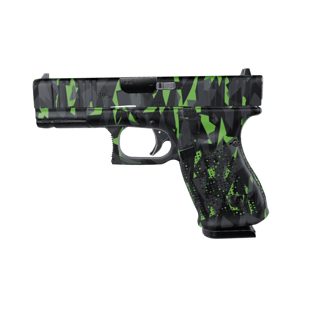 Pistol & Revolver Shattered Metro Green Camo Gun Skin