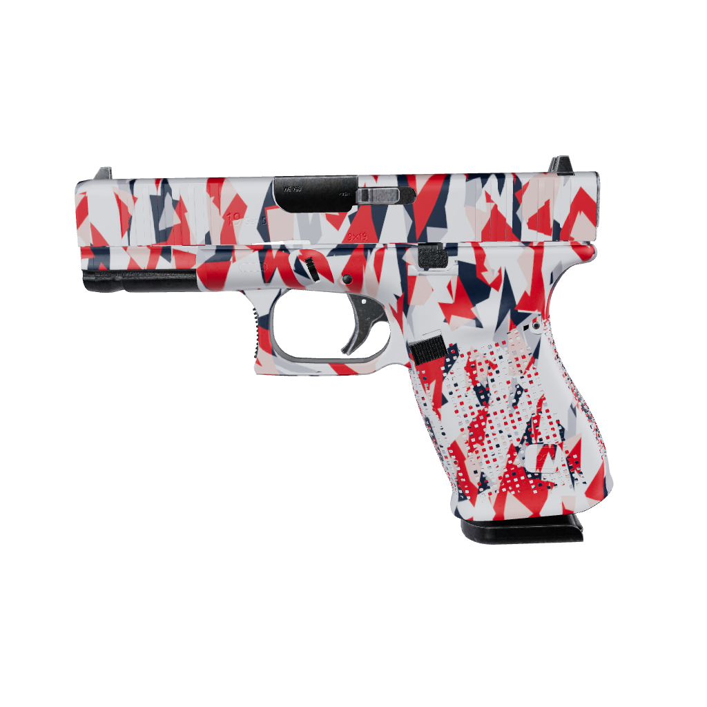 Pistol & Revolver Shattered America Camo Gun Skin