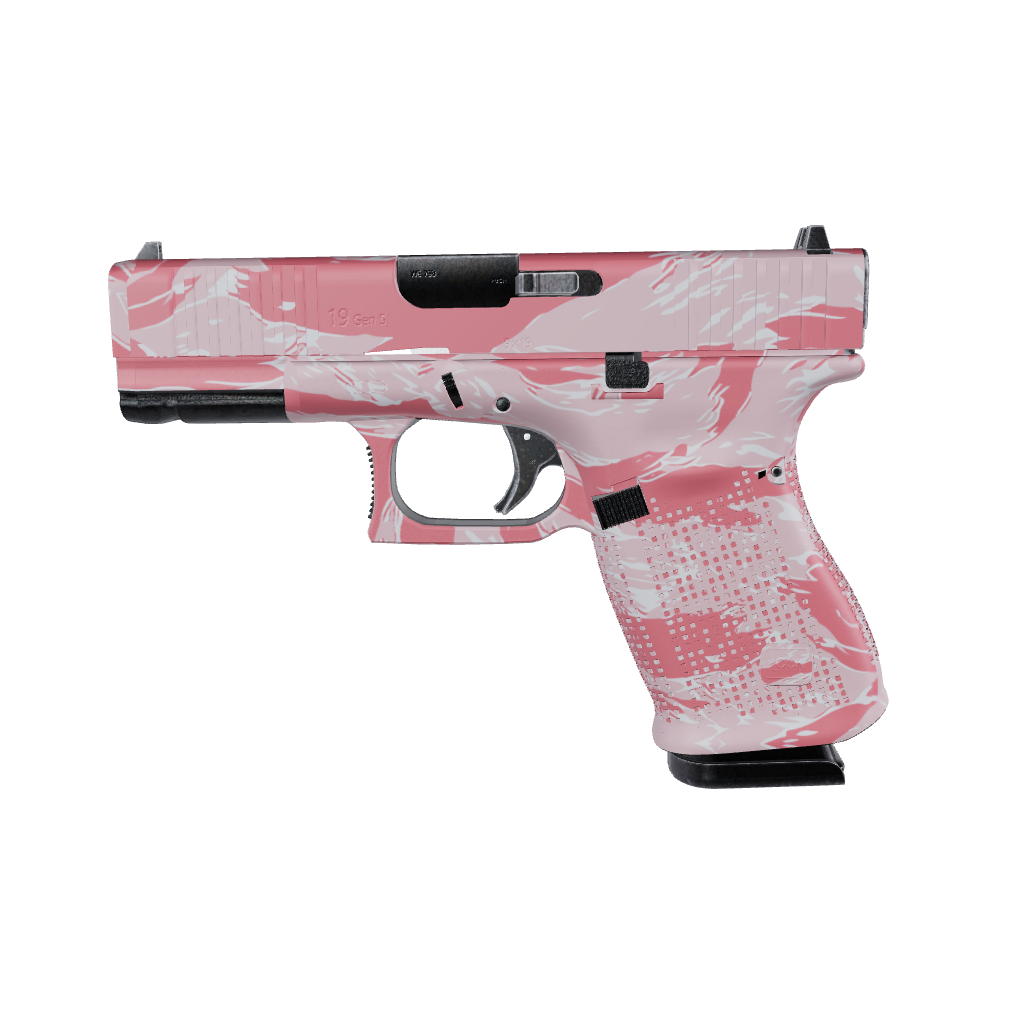 Pistol & Revolver Shredded Pink Camo Gun Skin