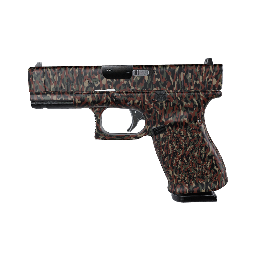 Pistol & Revolver Ragged Militant Copper Camo Gun Skin