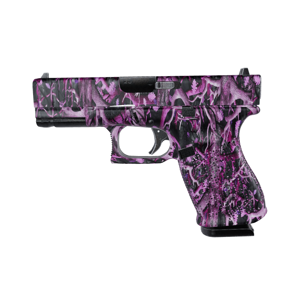 Pistol & Revolver Nature Pink Lifeless Woods Camo Gun Skin