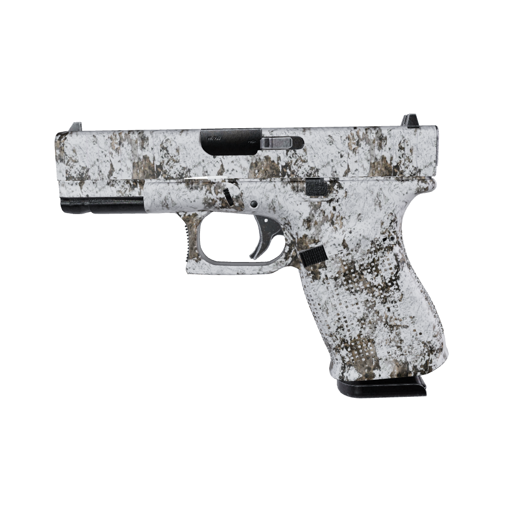 Pistol & Revolver Substrate Snowfall Camo Gun Skin