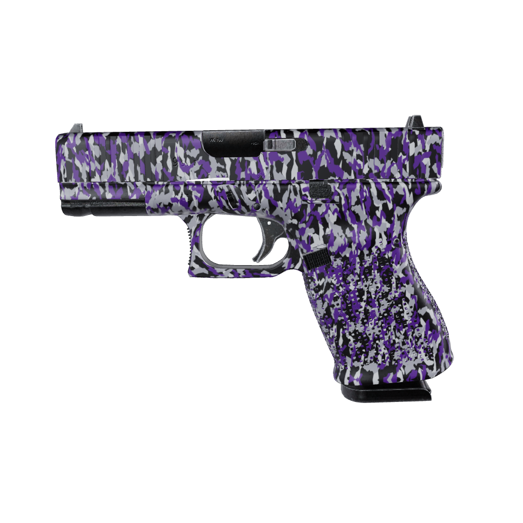 Pistol & Revolver Erratic Purple Tiger Camo Gun Skin