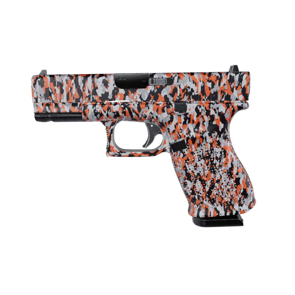 Pistol & Revolver Cumulus Orange Tiger Camo Gun Skin