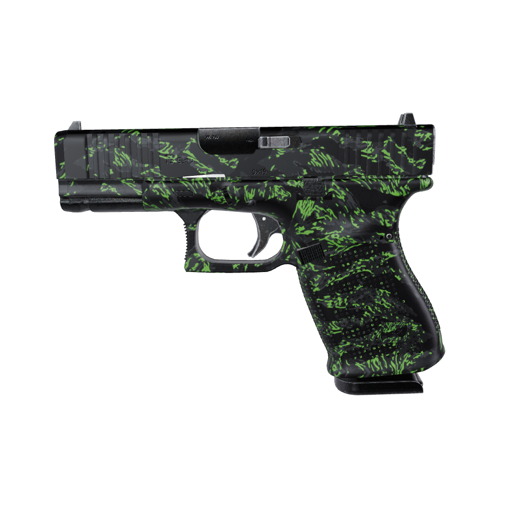 Pistol & Revolver Vietnam Tiger Stripe Metro Green Gun Skin