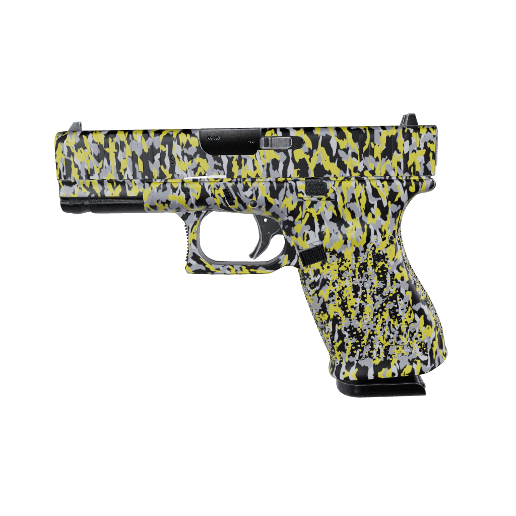 Pistol & Revolver Erratic Yellow Tiger Camo Gun Skin