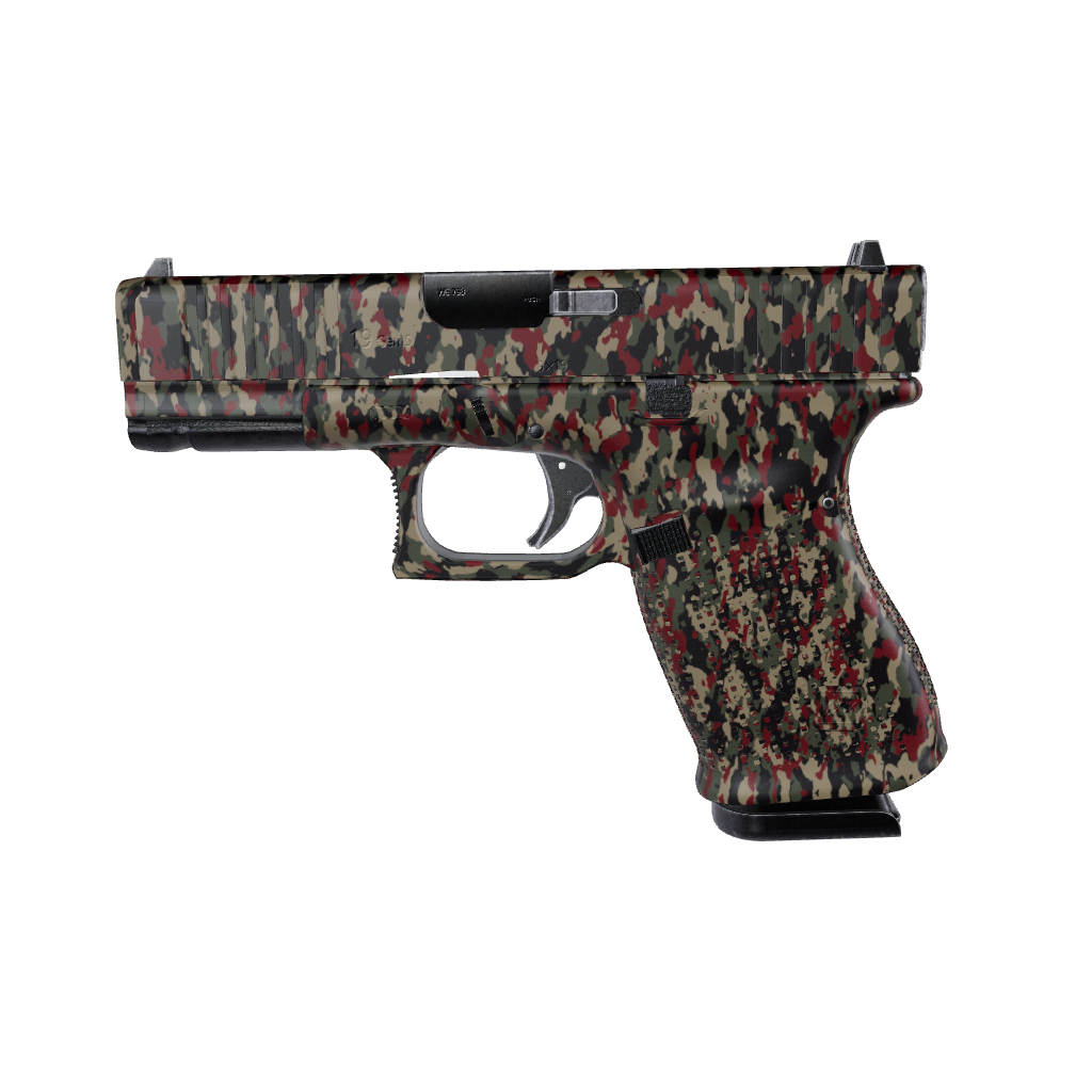 Pistol & Revolver Cumulus Militant Red Camo Gun Skin