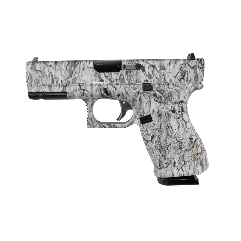 Pistol & Revolver Nature Lifeless Snow Woods Buck Skull Camo Gun Skin