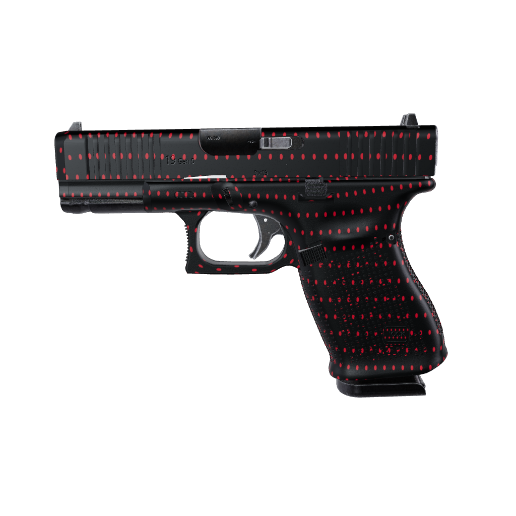 Pistol & Revolver Dotted Black Cherry Gun Skin