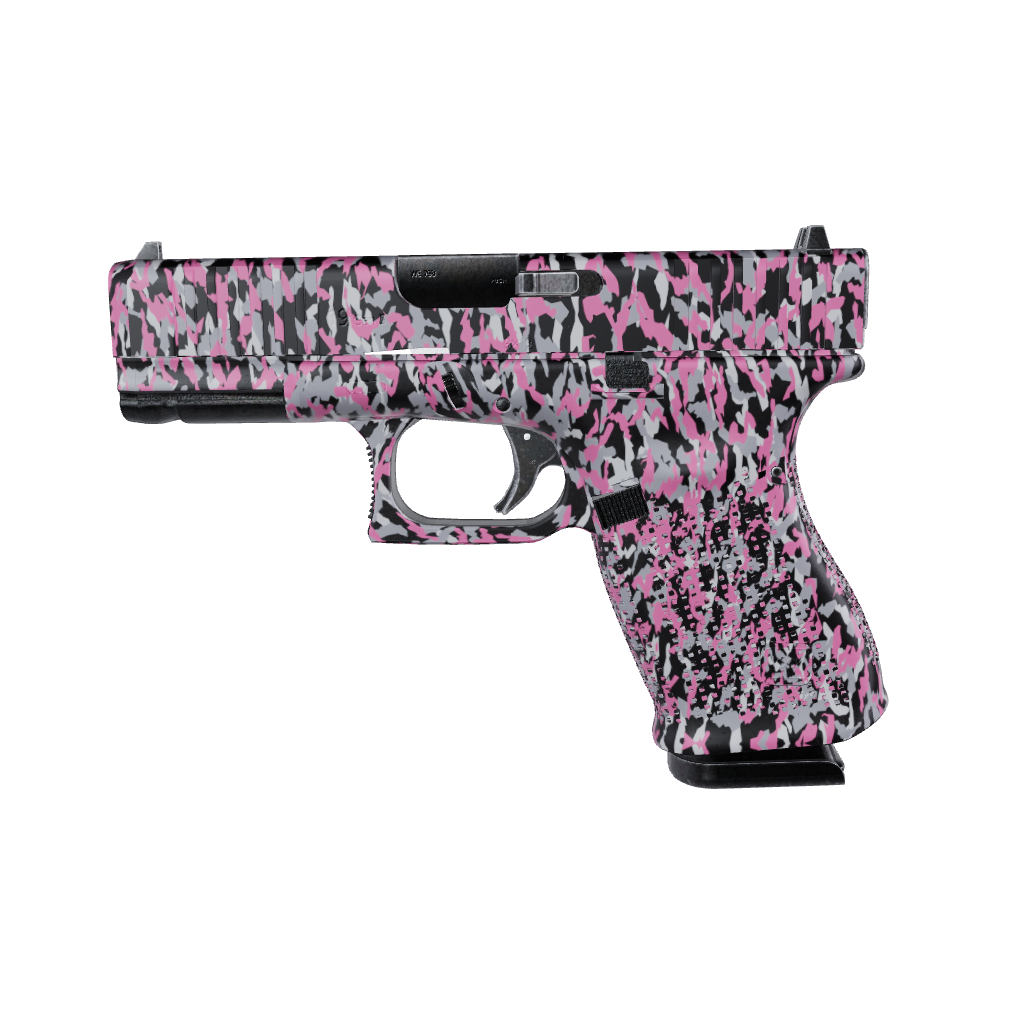 Pistol & Revolver Erratic Pink Tiger Camo Gun Skin 