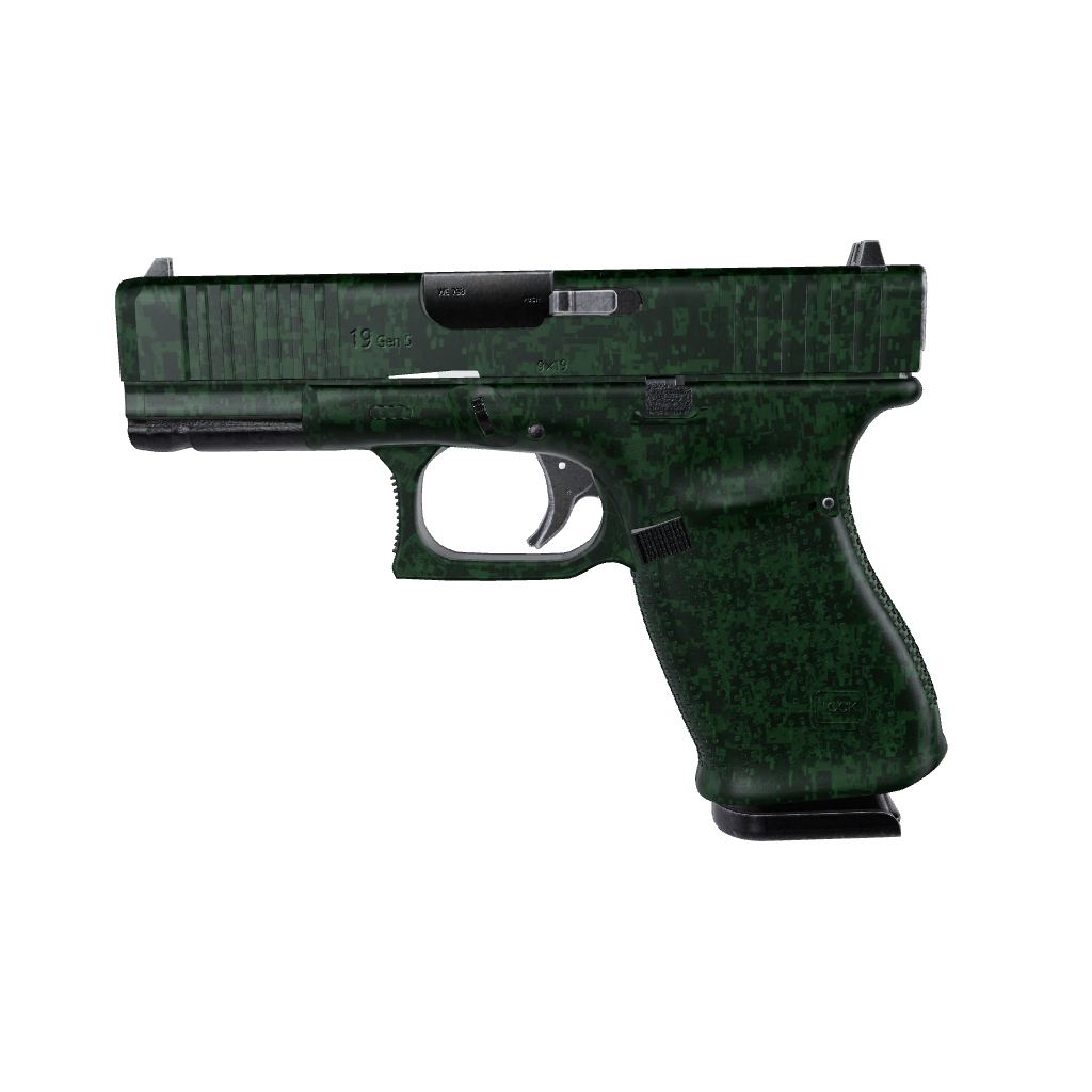 Pistol & Revolver Digital Elite Green Camo Gun Skin