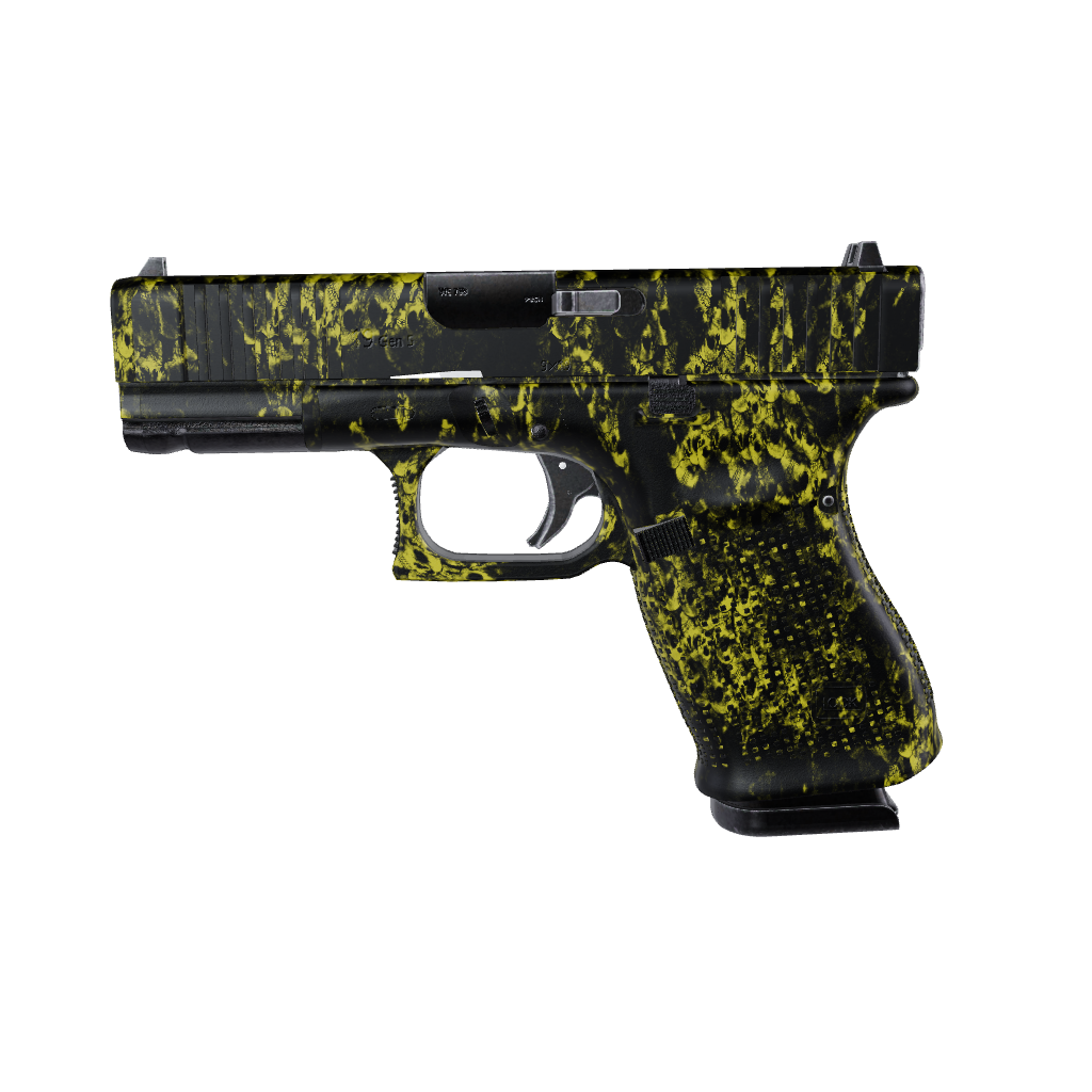 Pistol & Revolver Skull Yellow Gun Skin