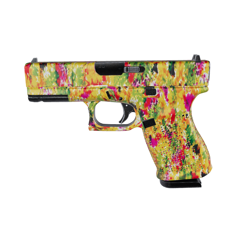 Pistol & Revolver Tie Dye Flower Child Gun Skin