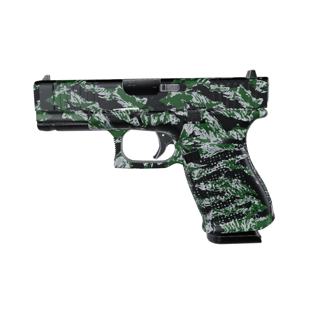 Pistol & Revolver Vietnam Tiger Stripe Green Tiger Gun Skin