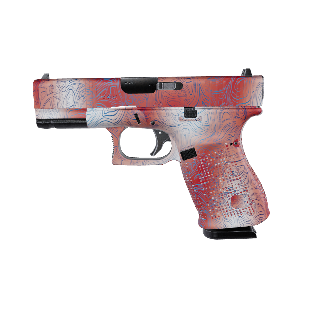 Pistol & Revolver Damascus Patriot Gun Skin