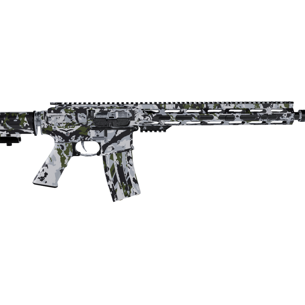 AR 15 RELV X3 Timber Wolf Camo Gun Skin Vinyl Wrap Film