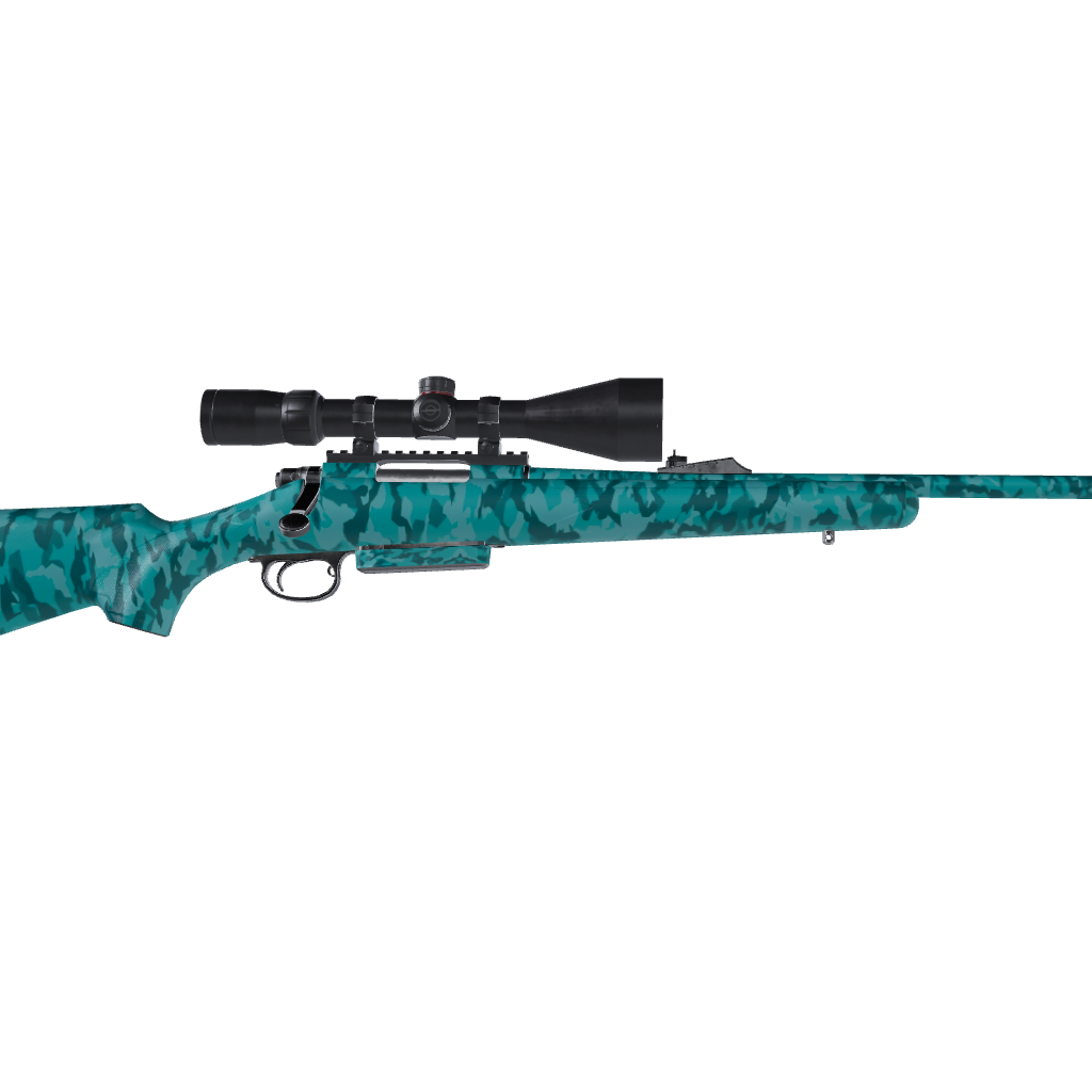 Rifle Erratic Elite Tiffany Blue Camo Gun Skin Vinyl Wrap