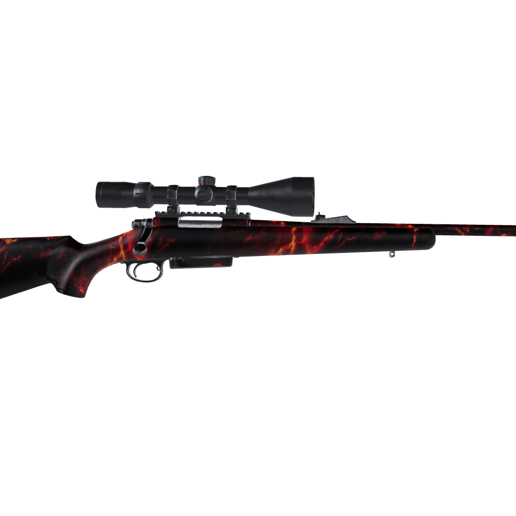 Rifle Stone Lava Rock Marble Gun Skin Vinyl Wrap