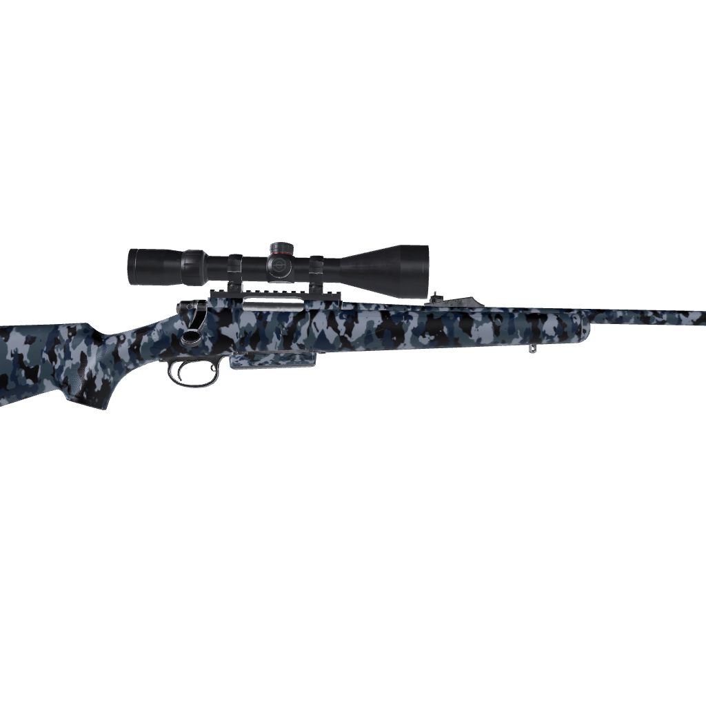 Rifle Cumulus Navy Camo Gun Skin Vinyl Wrap