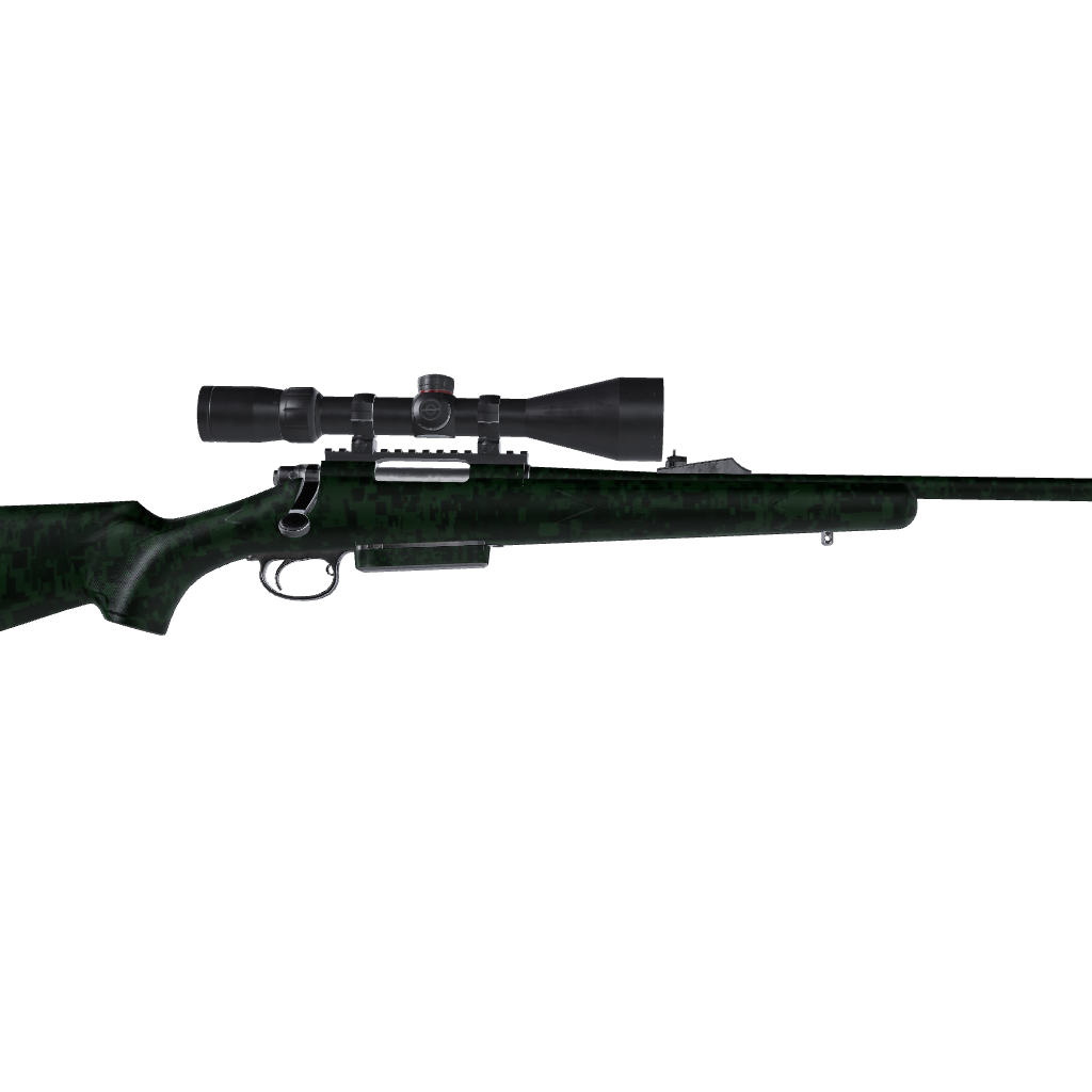 Rifle Digital Elite Green Camo Gun Skin Vinyl Wrap