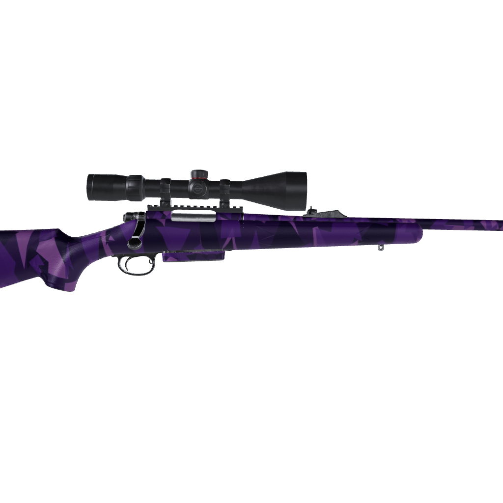 Rifle Shattered Elite Purple Camo Gun Skin Vinyl Wrap