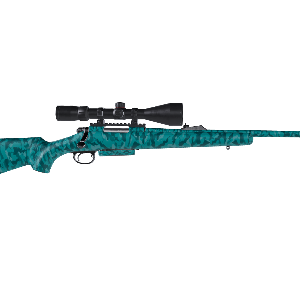 Rifle Ragged Elite Tiffany Blue Camo Gun Skin Vinyl Wrap