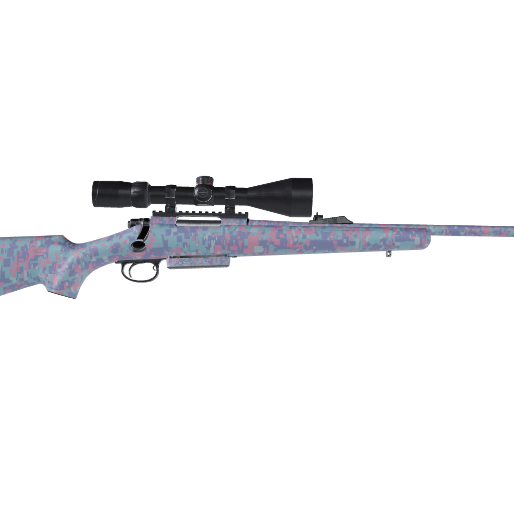 Rifle Digital Cotton Candy Camo Gun Skin Vinyl Wrap