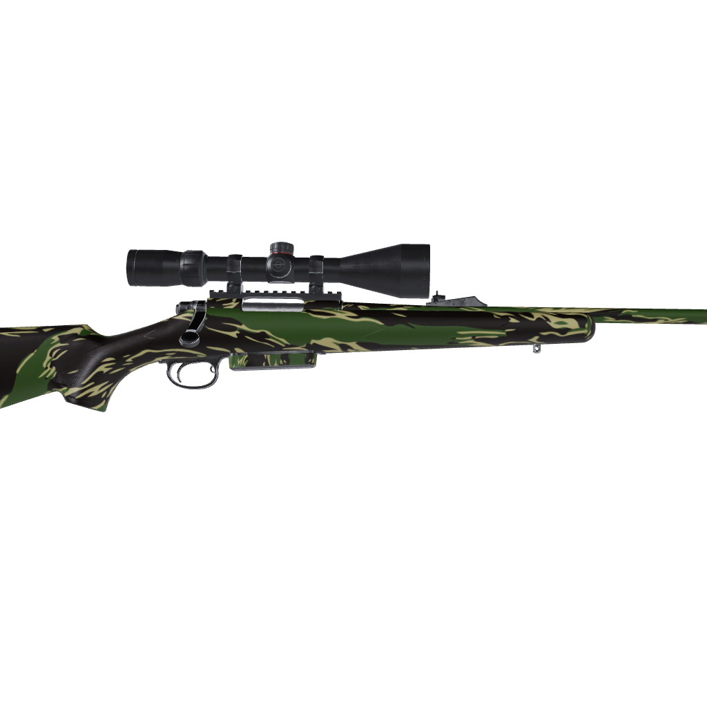 Rifle Shredded Jungle Camo Gun Skin Vinyl Wrap