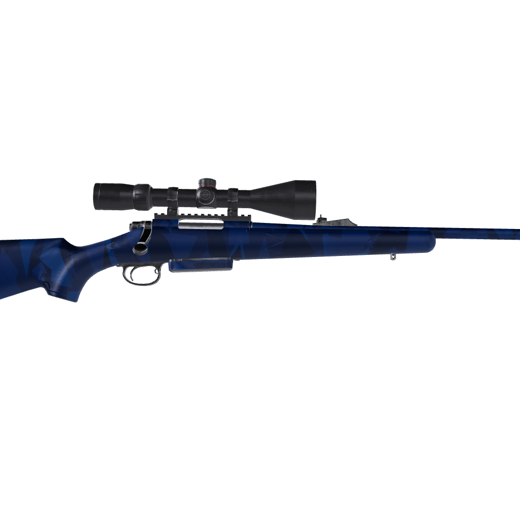 Rifle Shattered Elite Blue Camo Gun Skin Vinyl Wrap